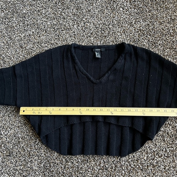 Forever 21 Classic Black V-Neck Sweater - Picture 5 of 6